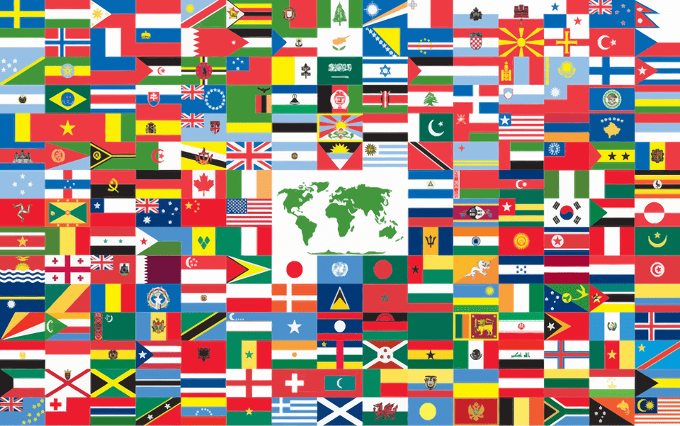 Open Flags Of The World Svg, Art, Modern Art, Collage, Pattern Free Png
