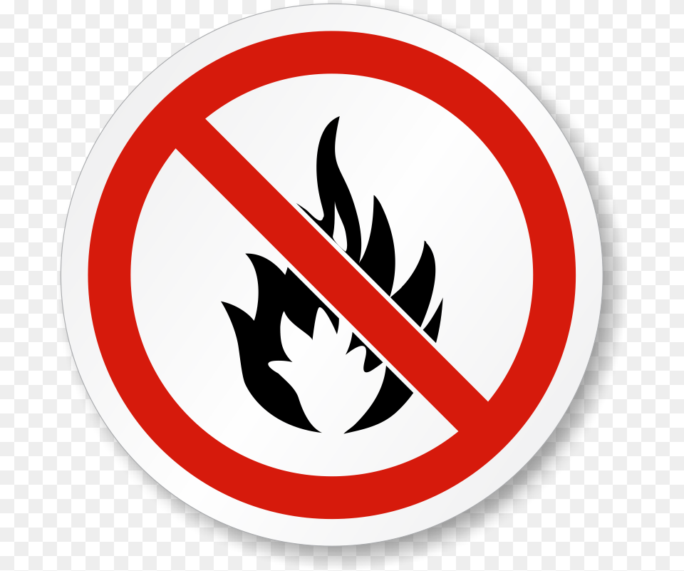 Open Flame Symbol Fire Safety Logo, Sign, Road Sign Free Png