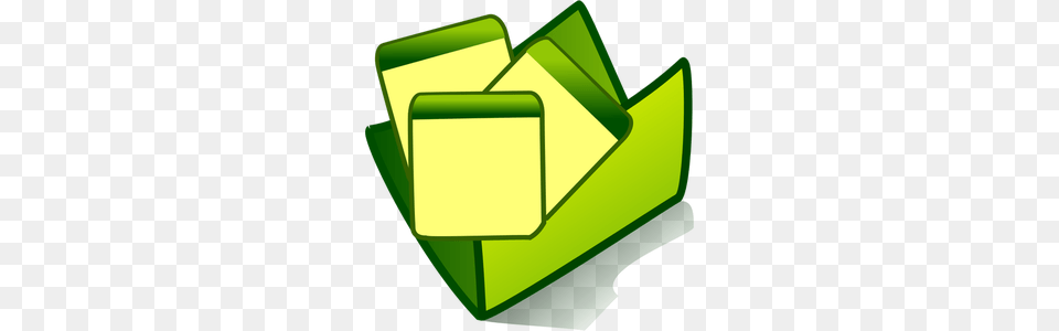 Open Folder Clip Art, Green, Recycling Symbol, Symbol Png Image