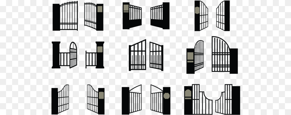 Open Gate Icons Vector Icon Gate, City, Lighting Free Png Download