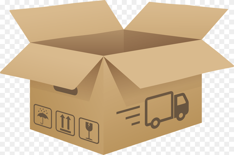 Open Hand Clipart Cardboard Box Clip Art, Carton, Package, Package Delivery, Person Png Image