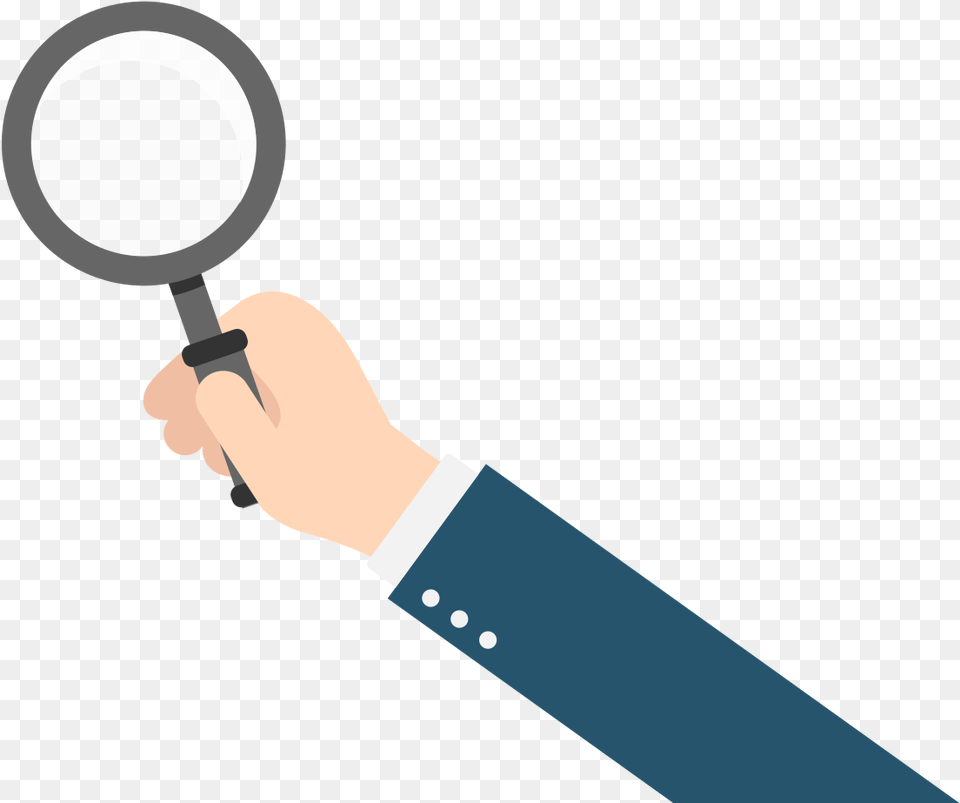 Open Hand Holding Magnifying Glass Vector, Adult, Male, Man, Person Png Image