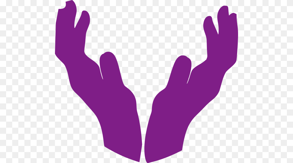 Open Hands Clip Art, Purple, Clothing, Glove, Person Free Png Download