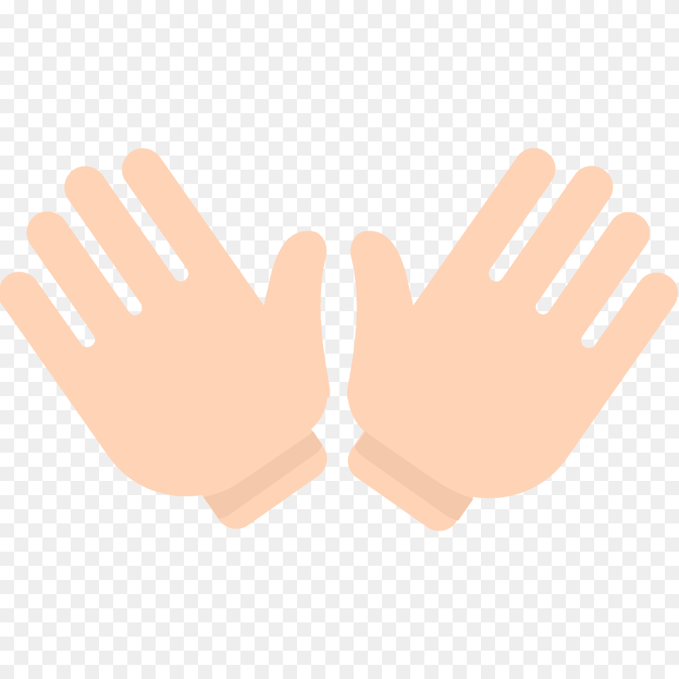 Open Hands Emoji Clipart, Body Part, Clothing, Glove, Hand Free Transparent Png