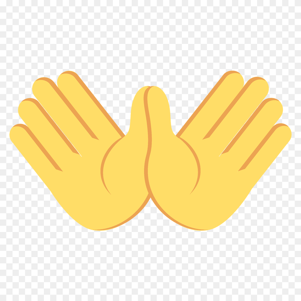 Open Hands Emoji Clipart, Clothing, Glove, Body Part, Hand Png Image