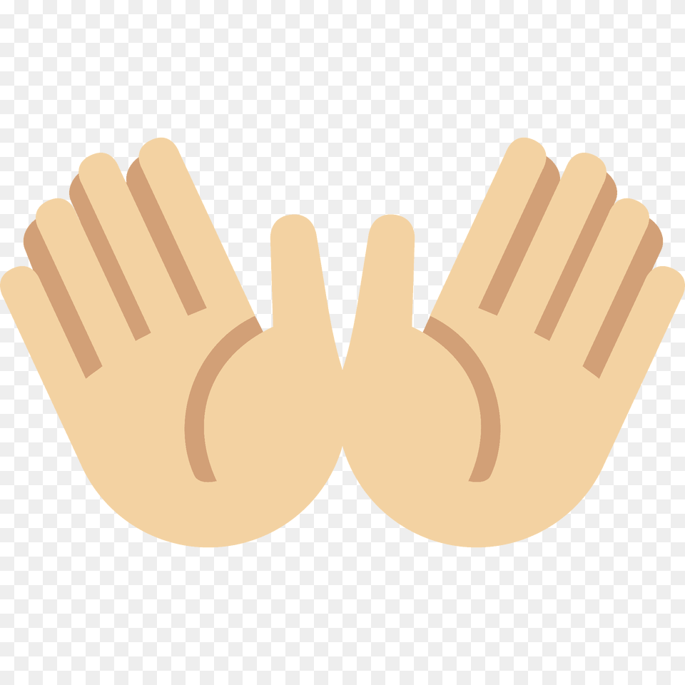 Open Hands Emoji Clipart, Cutlery, Body Part, Hand, Person Free Transparent Png