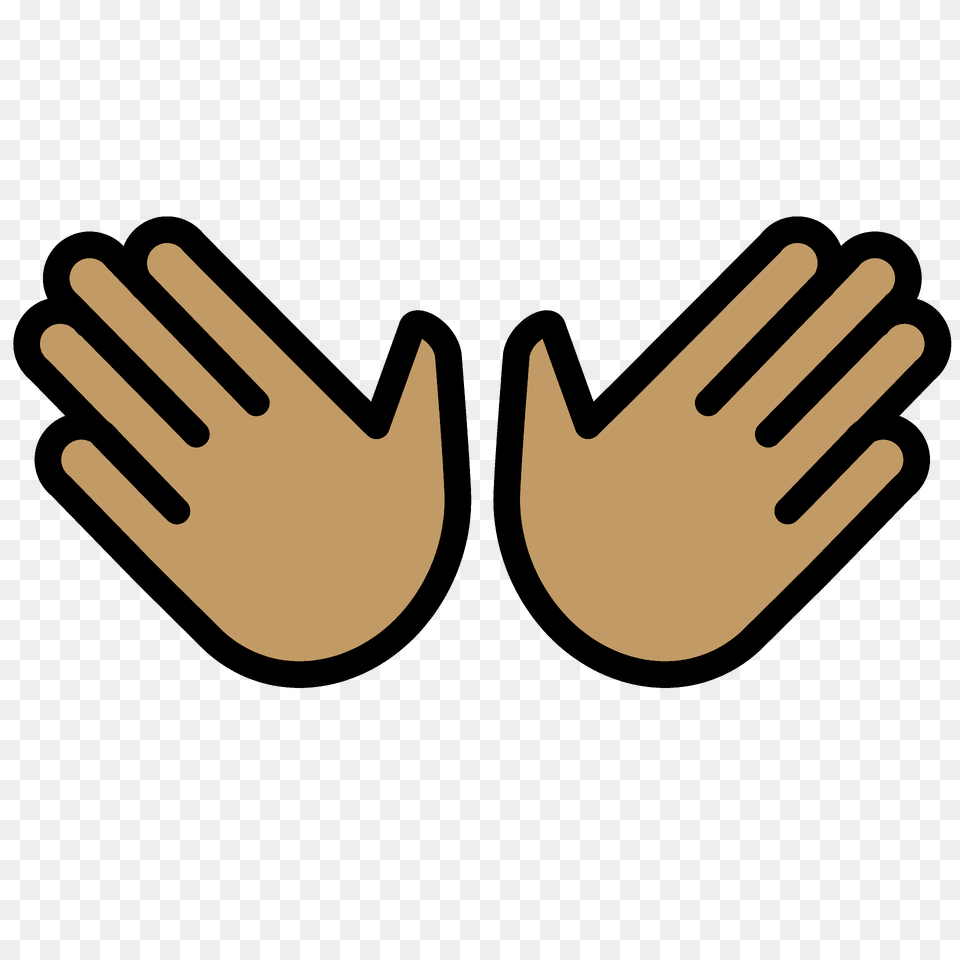 Open Hands Emoji Clipart, Body Part, Hand, Person, Clothing Free Png