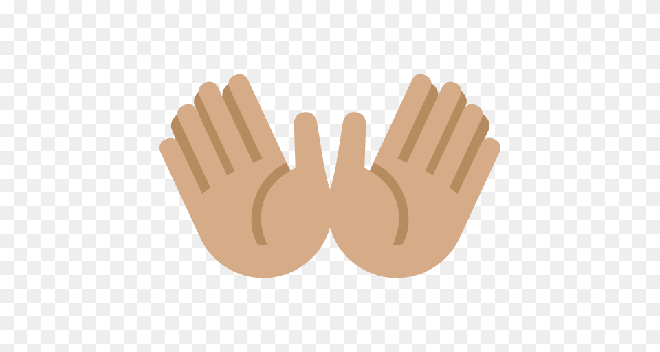 Open Hands Emoji With Medium Skin Tone Meaning And Pictures, Cutlery, Body Part, Hand, Person Png