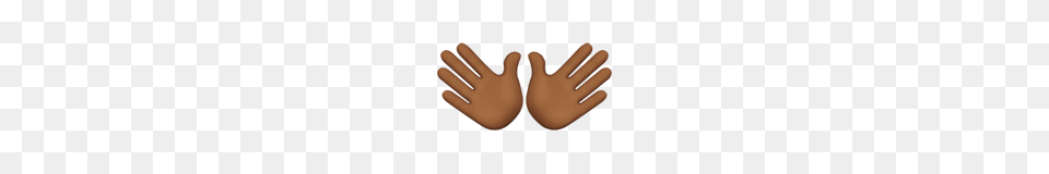 Open Hands Medium Dark Skin Tone Emoji On Apple Ios, Body Part, Finger, Hand, Person Png Image