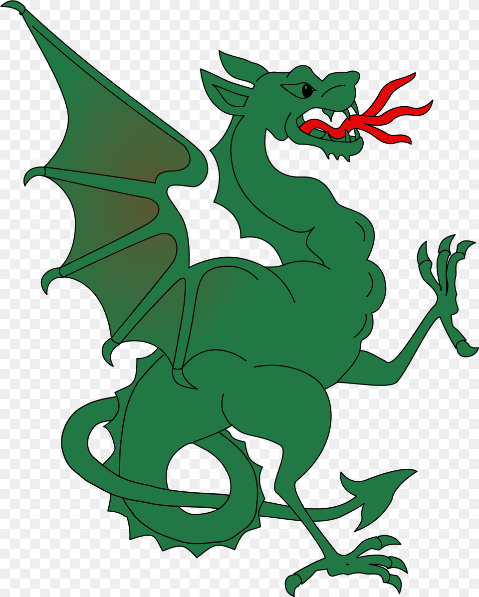 Open Heraldic Wyvern, Dragon, Animal, Kangaroo, Mammal Png