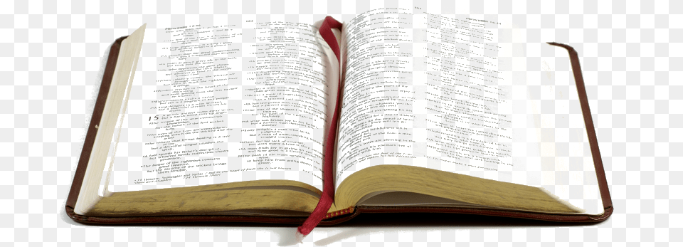 Open Holy Bible Transparent Background Bible, Book, Page, Publication, Text Png Image