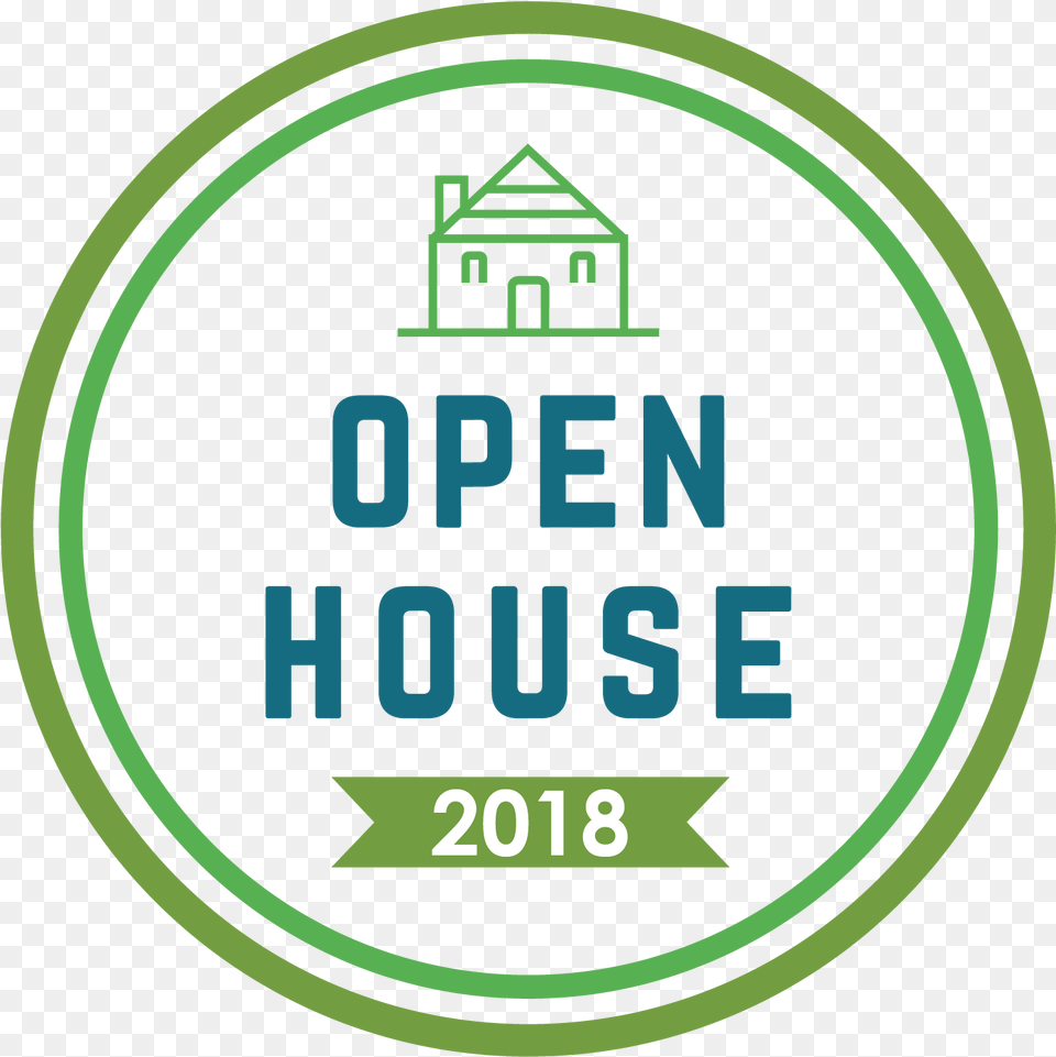 Open House Circle, Green, Logo, Disk Free Png