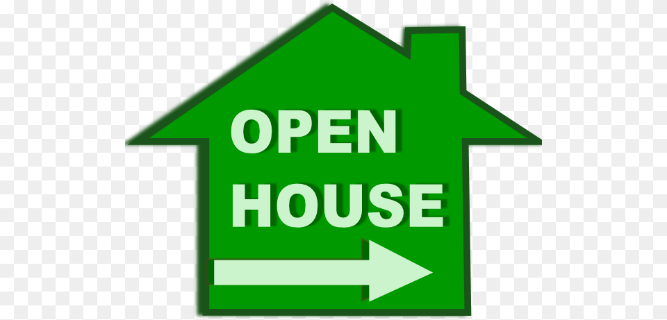 Open House Clip Art, Symbol, Sign, Green Free Png Download