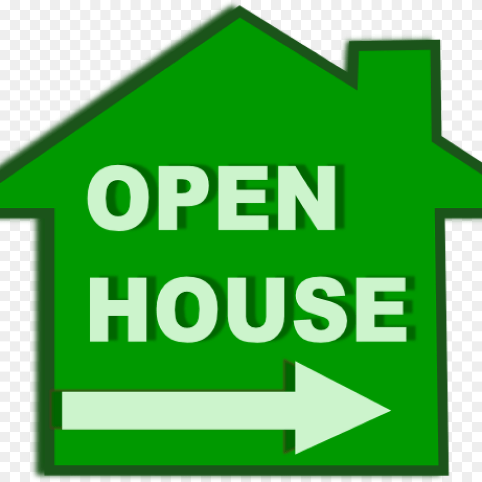 Open House Clip Art Open House Icon Clip Art At Clker Sign, Green, Symbol, First Aid, Architecture Free Transparent Png