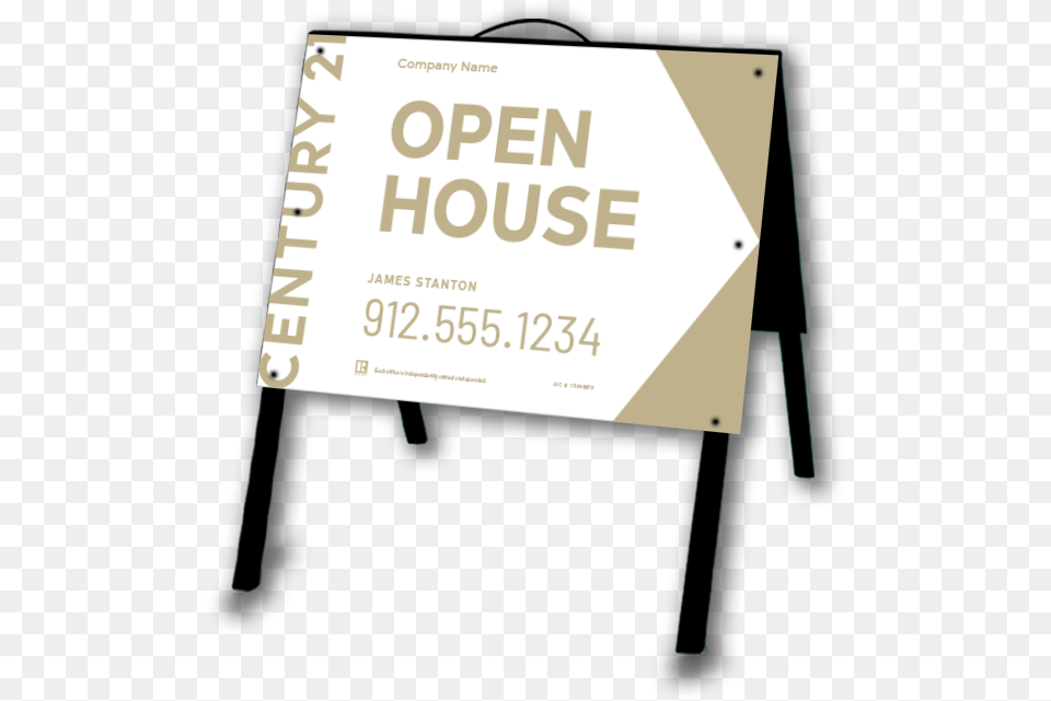 Open House Sign Lightweight Century 21 Tent Sign Billboard, Fence Free Png Download