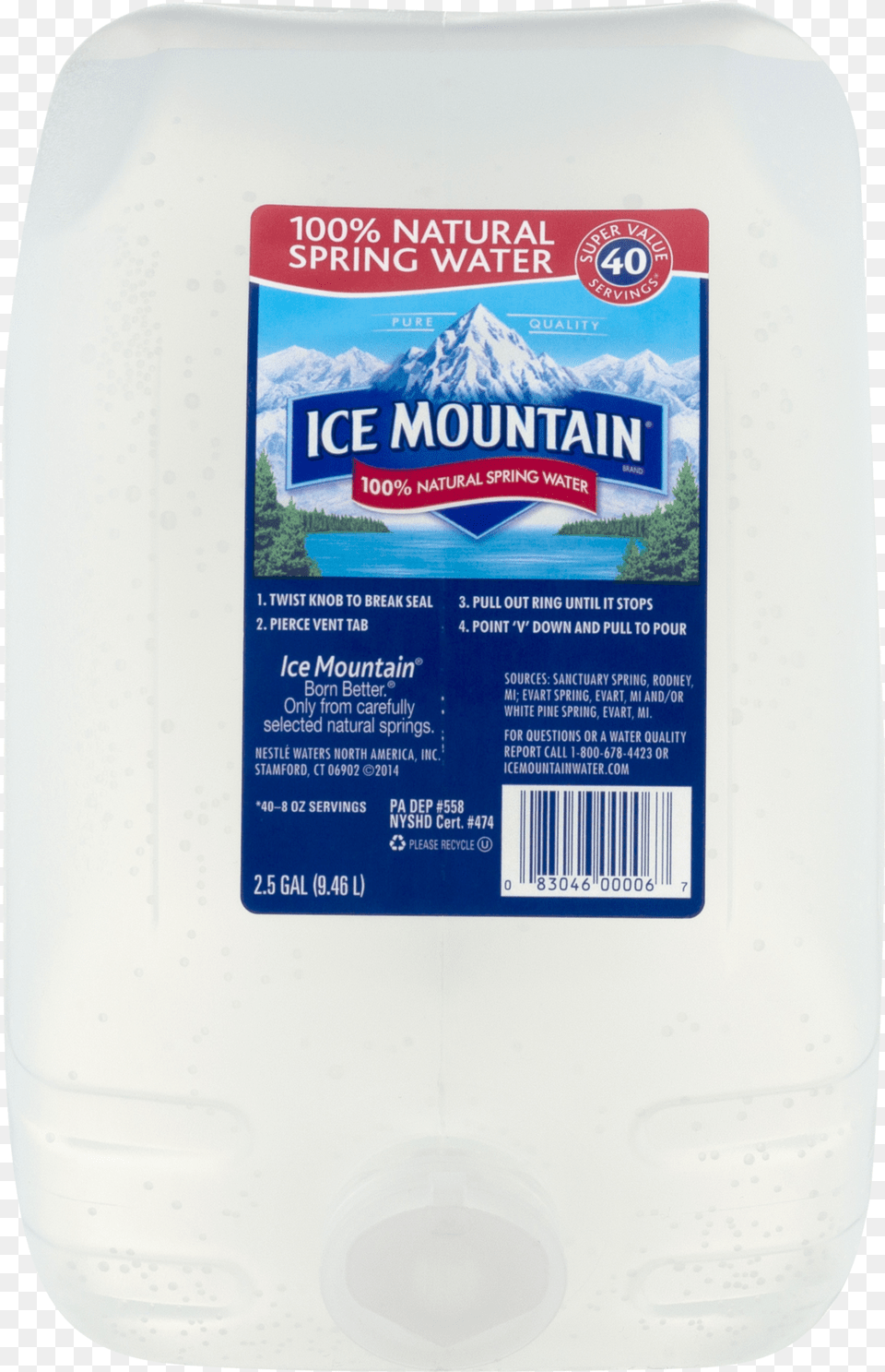 Open Ice Mountain 25 Gallon, Food Free Png