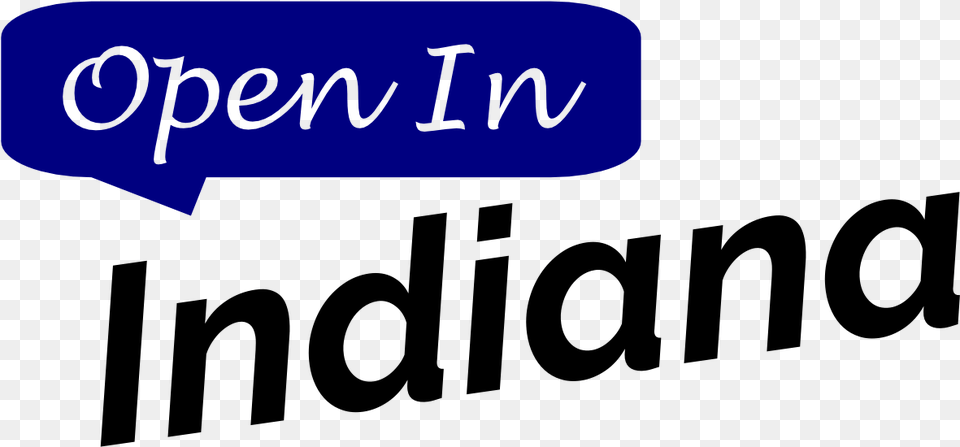 Open In Indiana Logo, Text Free Png Download