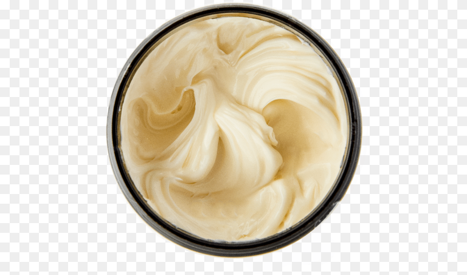 Open Jar Of Tierra Mia Organics Creamy Body Butter Body Butter Top View, Food, Mayonnaise, Beverage, Coffee Png Image