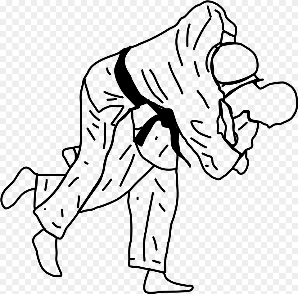 Open Judo Uchi Mata, Gray Free Png