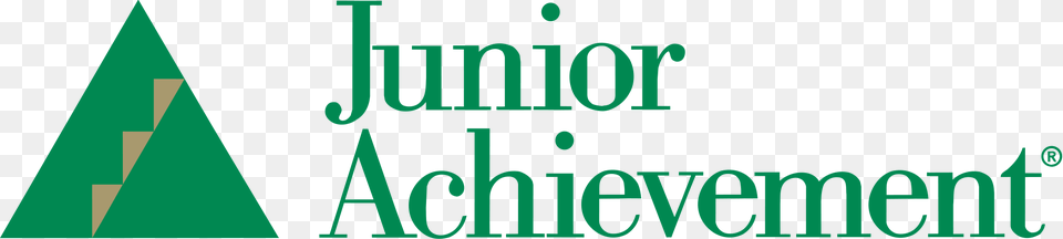 Open Junior Achievement Logo, Triangle, Green Free Png