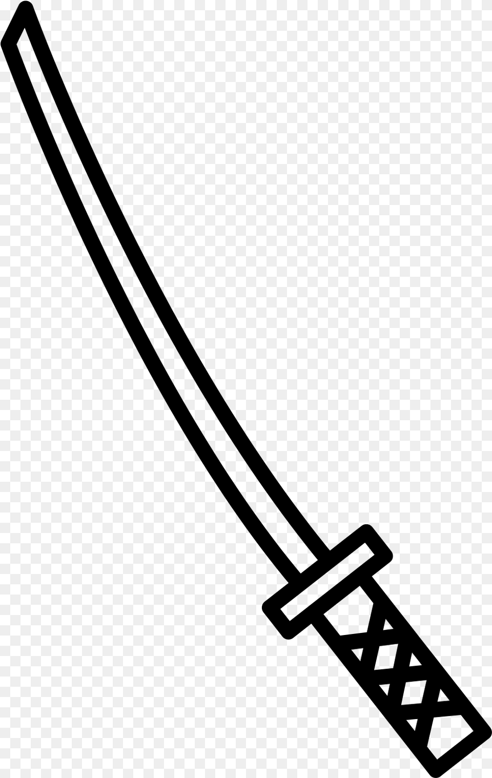 Open Katana, Gray Png