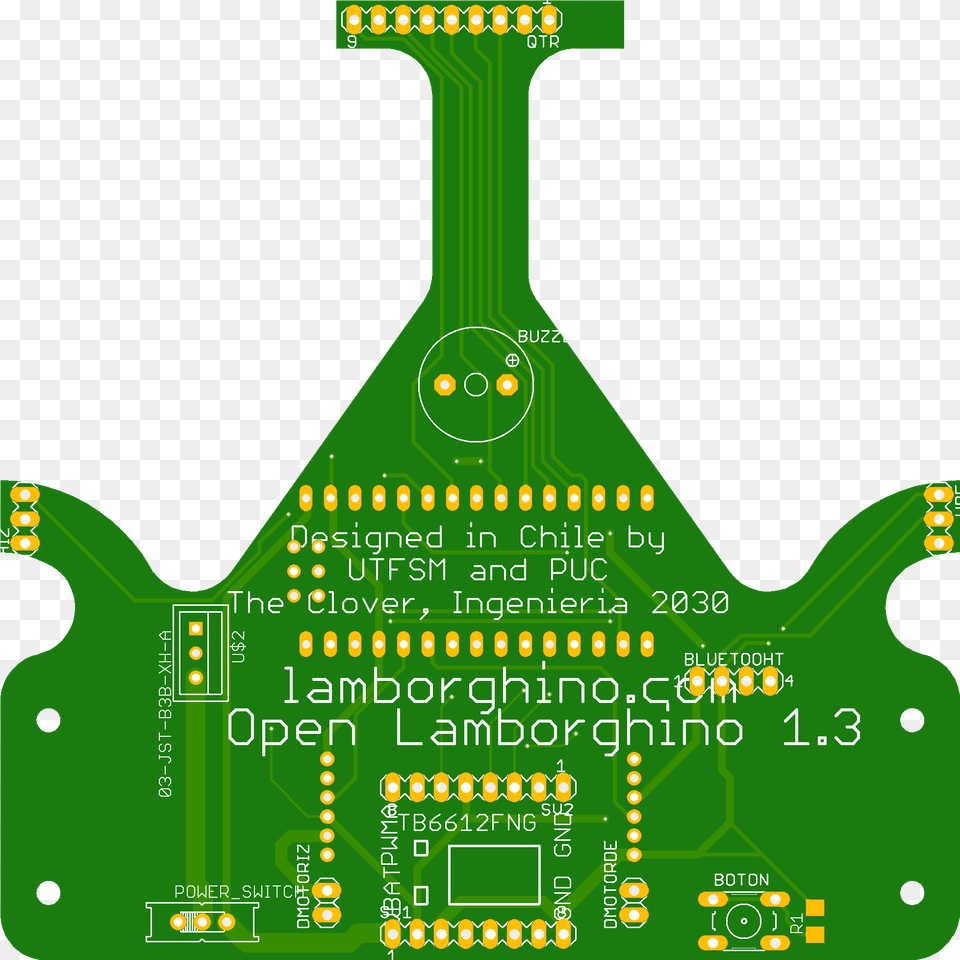 Open Lamborghino Verde Download Pcb De Robot Velocista, Electronics, Hardware, Printed Circuit Board Png