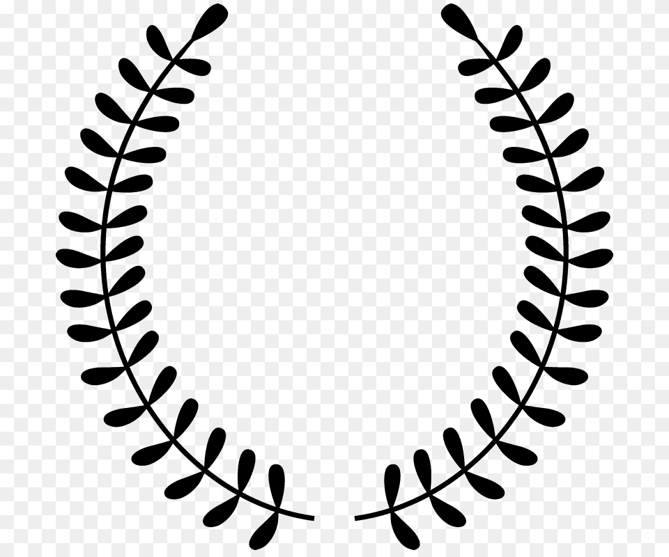 Open Laurel Wreath Design Rubber Stamp Border Circular Stamps, Stencil, Oval Free Png