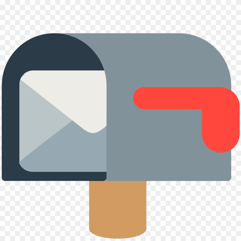 Open Mailbox With Lowered Flag Emoji Clipart Png Image