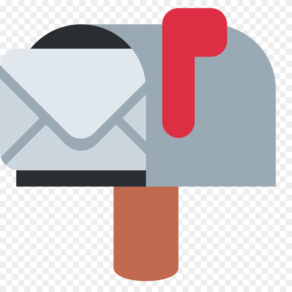 Open Mailbox With Raised Flag Emoji Clipart, Envelope, Mail Png