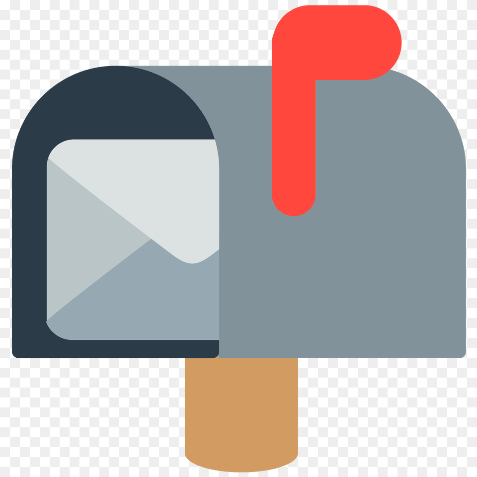 Open Mailbox With Raised Flag Emoji Clipart Png Image