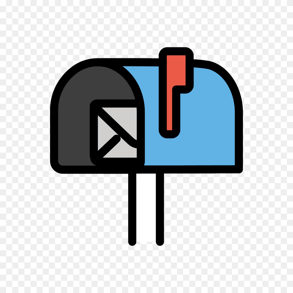 Open Mailbox With Raised Flag Emoji Clipart Free Transparent Png