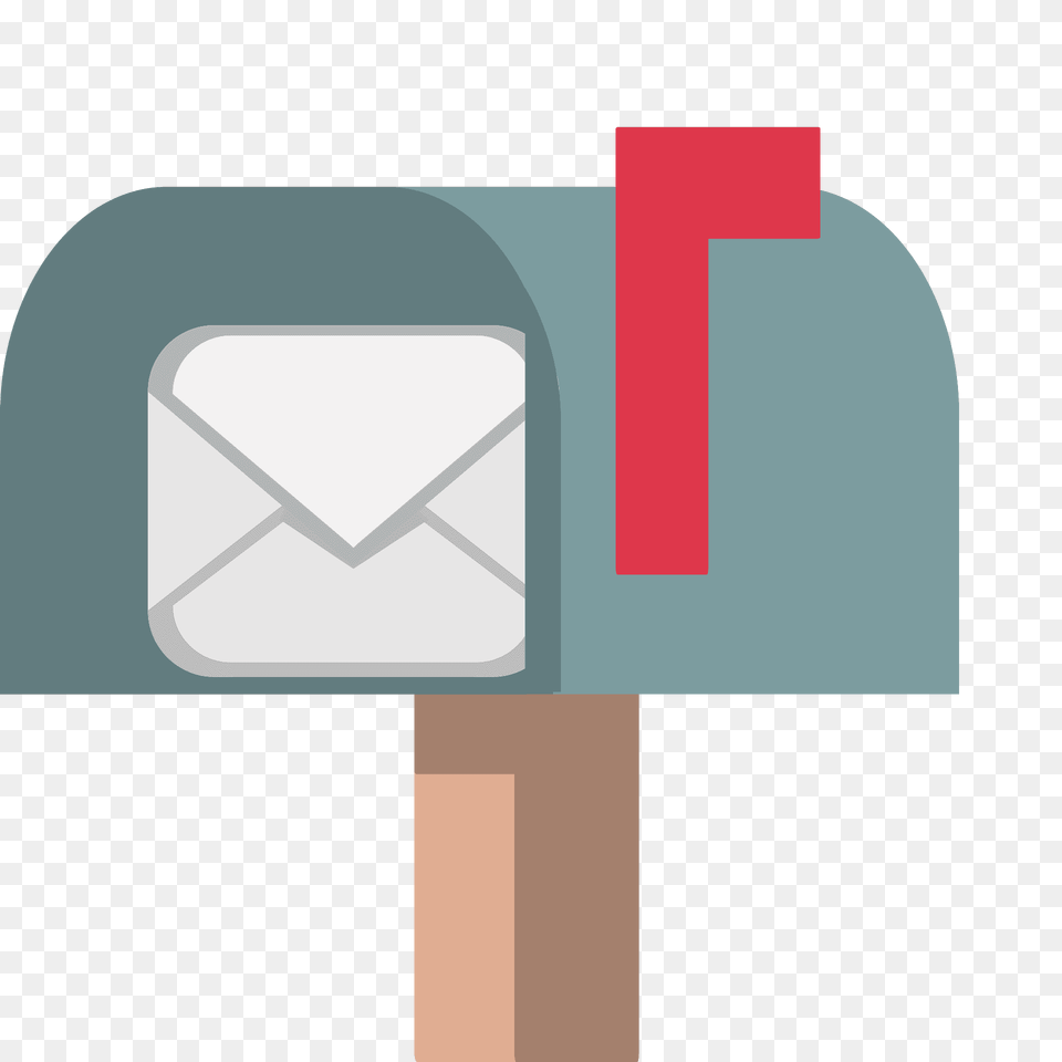 Open Mailbox With Raised Flag Emoji Clipart Png