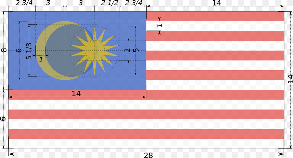 Open Malaysia Flag Standard Size Free Png Download
