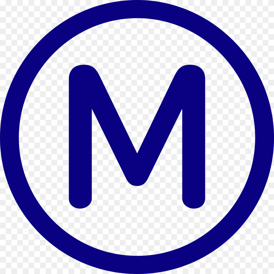 Open Metro Paris M, Logo, Light, Sign, Symbol Png Image