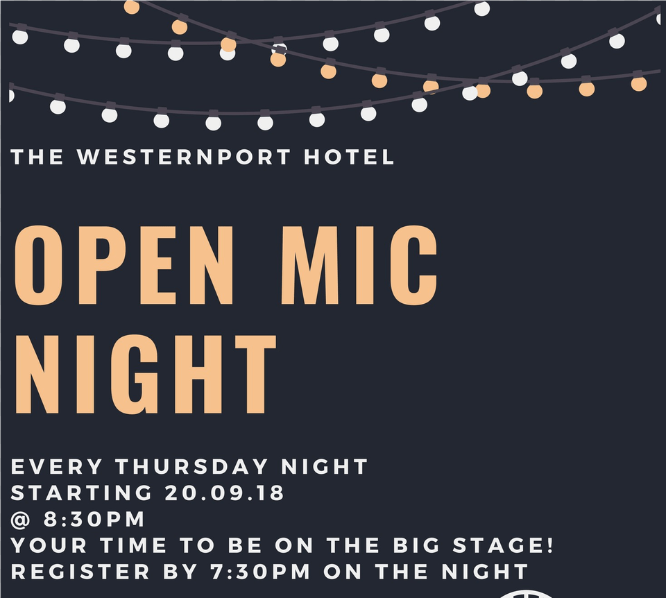 Open Mic Night Tickets At Westernport Hotel Poster, Advertisement Free Png
