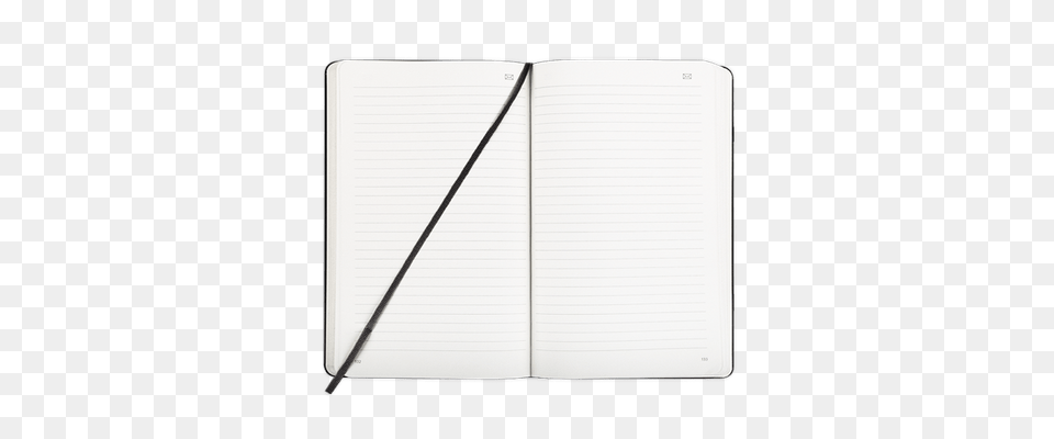 Open Moleskine Notebook Transparent, Book, Diary, Page, Publication Png