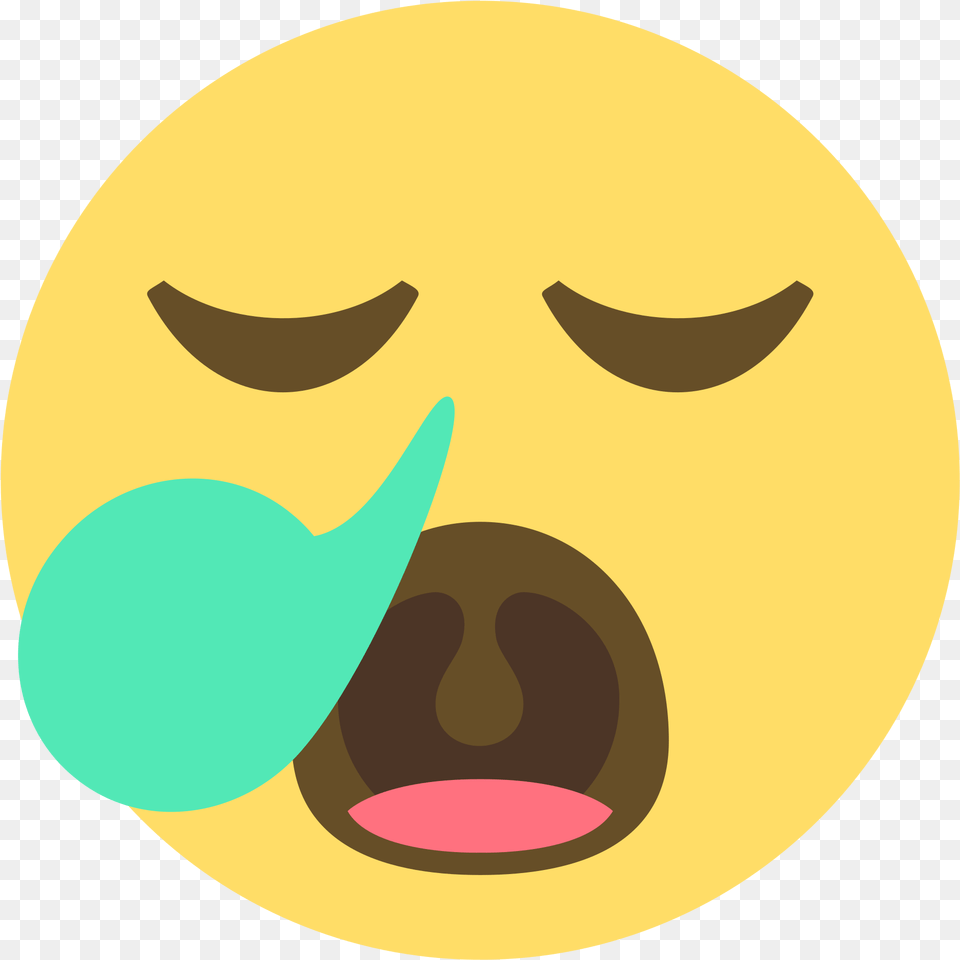 Open Mucus Emoji, Head, Person, Face, Astronomy Png