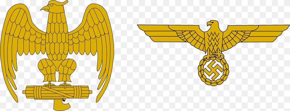 Open Nazi Eagles, Emblem, Logo, Symbol, Badge Free Png