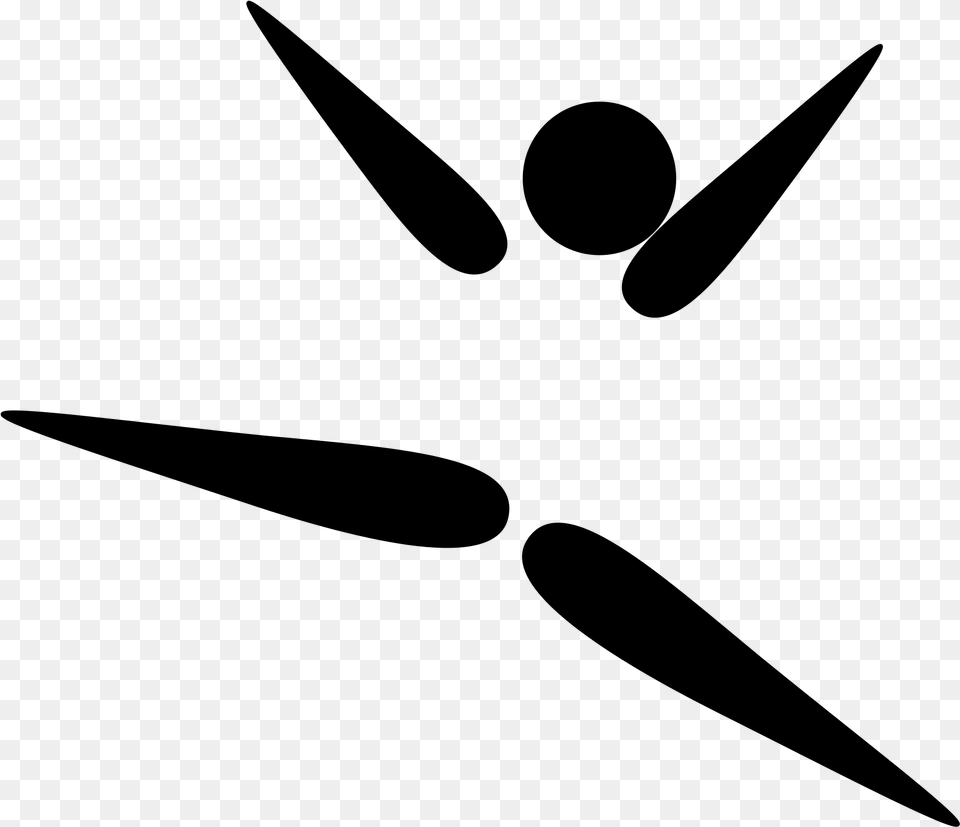 Open Olympic Pictograms Gymnastics, Gray Free Png Download