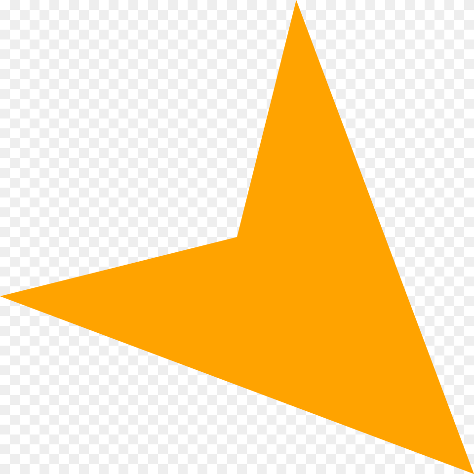 Open Orange Arrow, Triangle Free Png