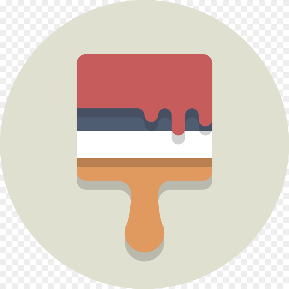 Open Paint Brush Flat Icon, Disk, Device, Tool Png