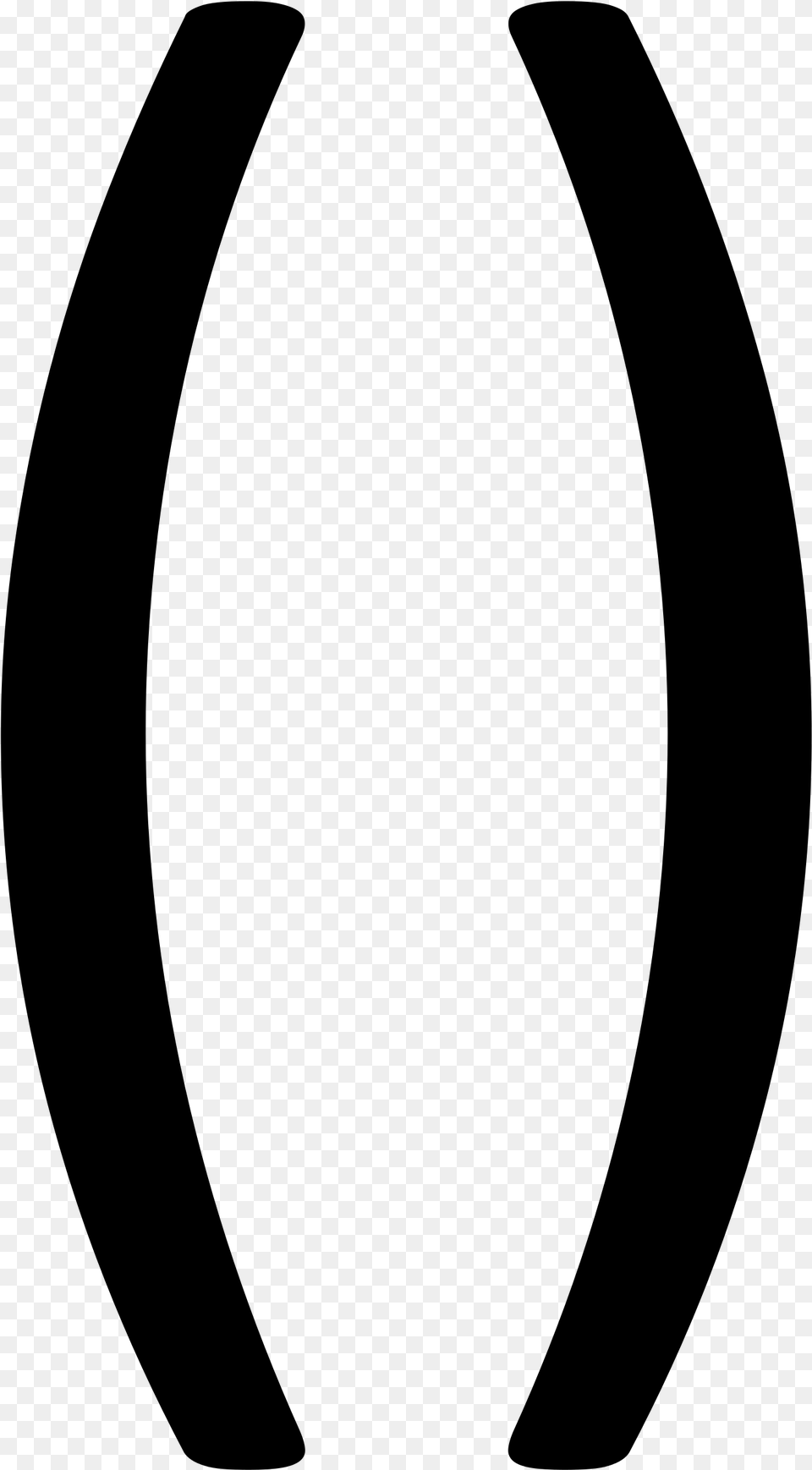 Open Parentheses Svg, Gray Png Image
