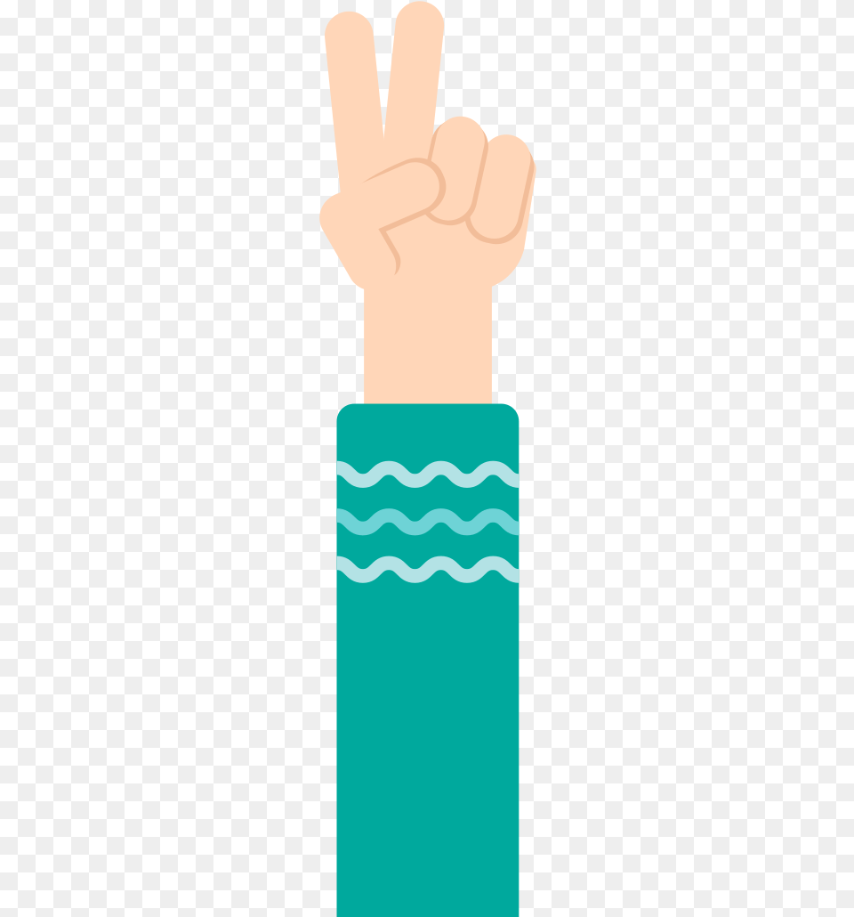 Open Peace Sign Hand Vector Free Png