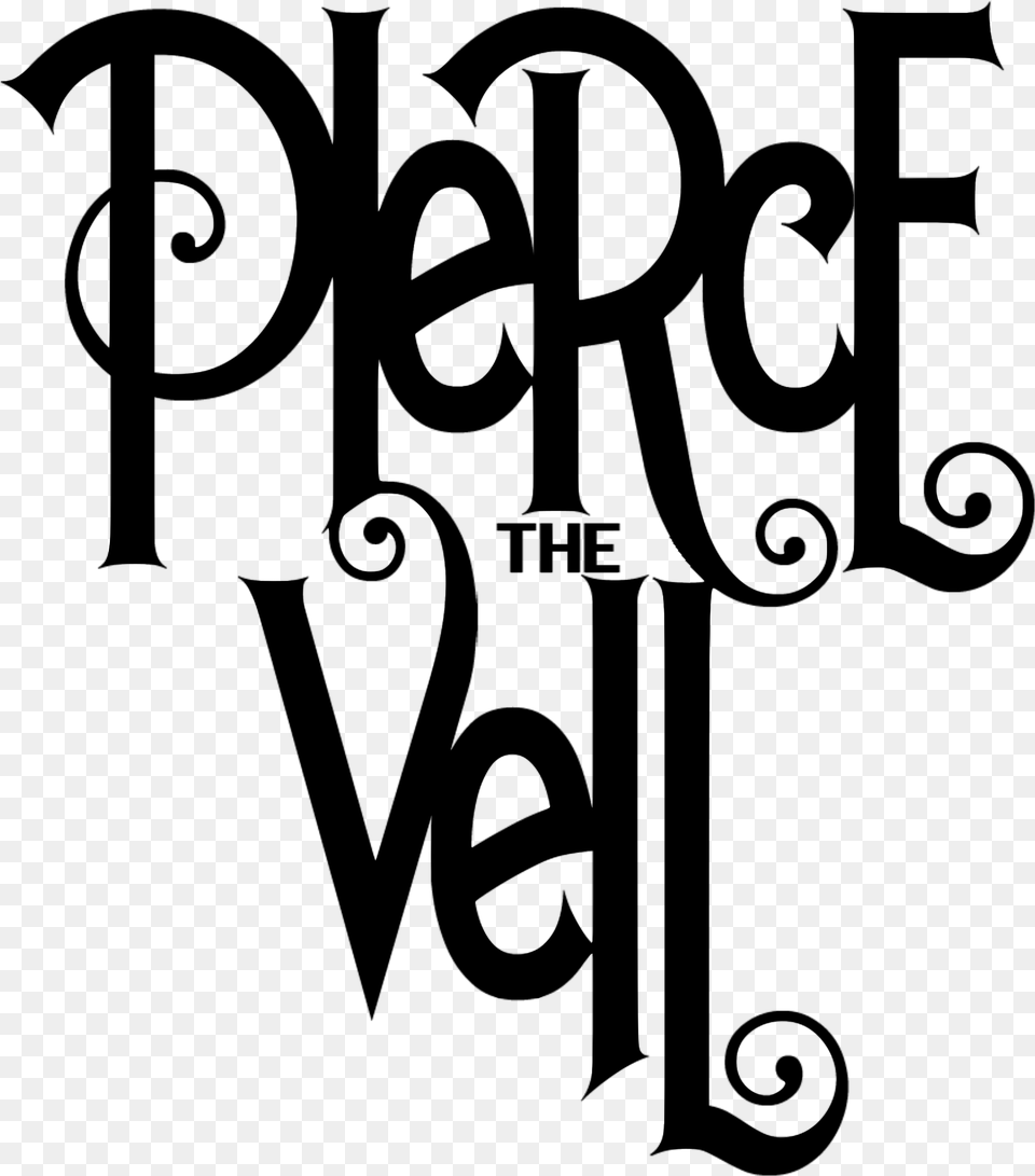 Open Pierce The Veil Logo, Gray Png Image