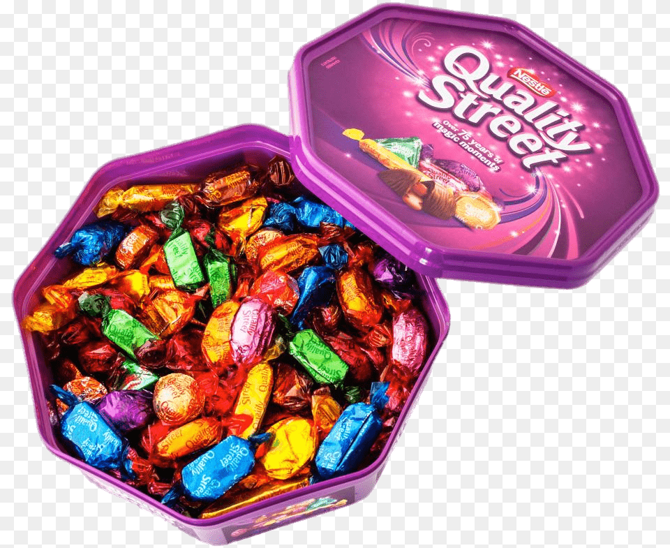 Open Quality Street Chocolate Box Quality Street Chocolate Box, Candy, Food, Sweets, First Aid Free Transparent Png