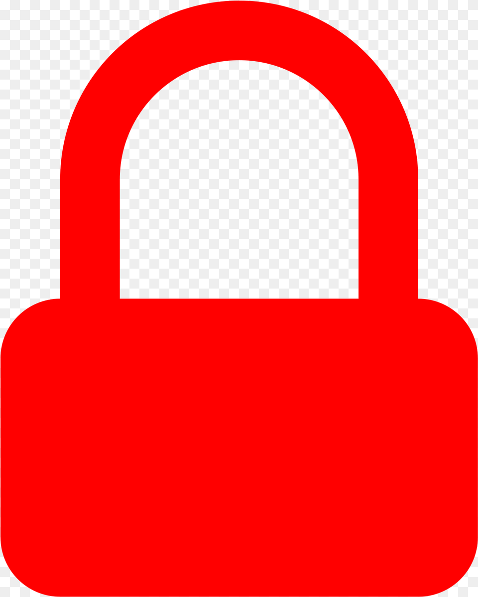 Open Red Lock Png Image