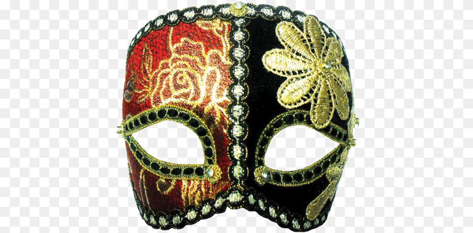 Open Redblack Gold Flower On Band, Mask, Animal, Reptile, Snake Png Image