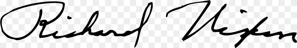 Open Richard Nixon Signature, Gray Png Image