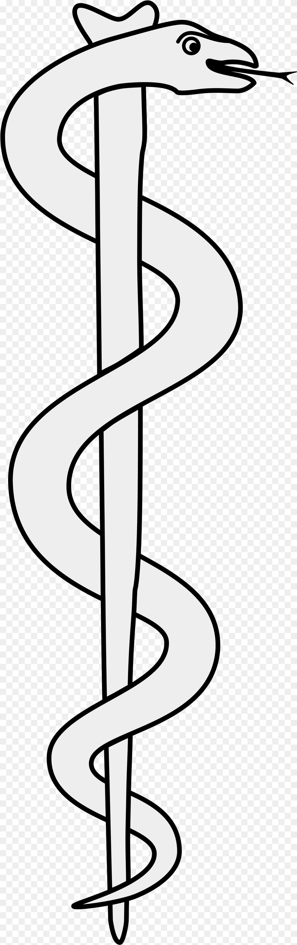 Open Rod Of Asclepius Svg, Stencil, Spiral, Cutlery, Fork Free Transparent Png