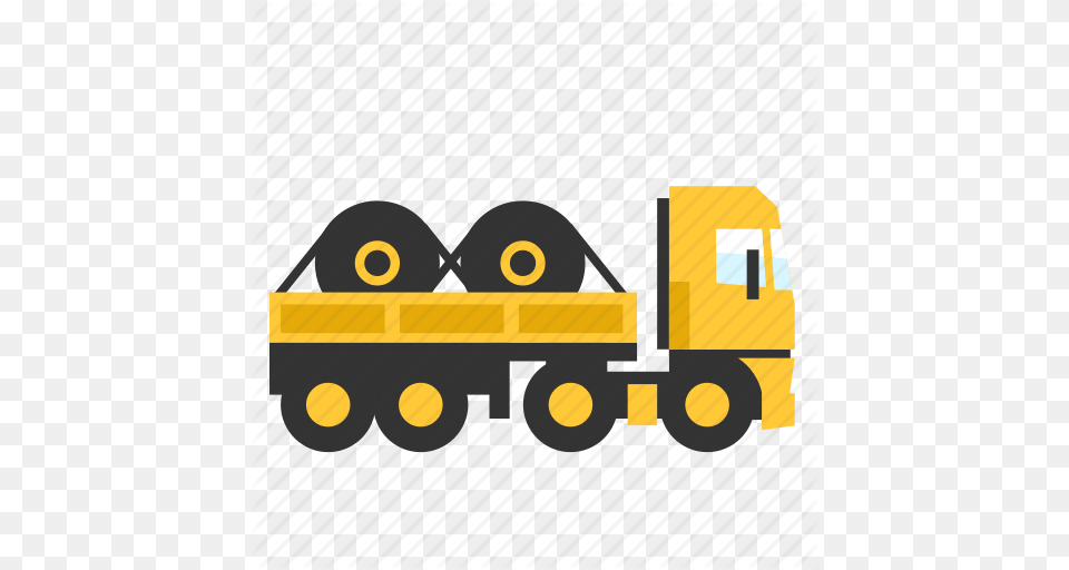 Open Roles Semi Steel Trailer Transport Truck Icon, Trailer Truck, Transportation, Vehicle, Bulldozer Png